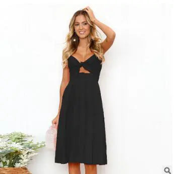 Load image into Gallery viewer, Women Summer Dresses Sleeveless Backless Strap Long Close-fitting Sheath Female Party Evening Dresses Vestidos
