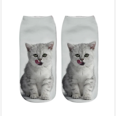 Chaussettes Imprimé Chat - Chaussettes au Design Unique
