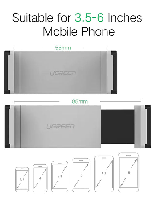 Cargar imagen en el visor de la galería, Soporte para teléfono de coche Ugreen
