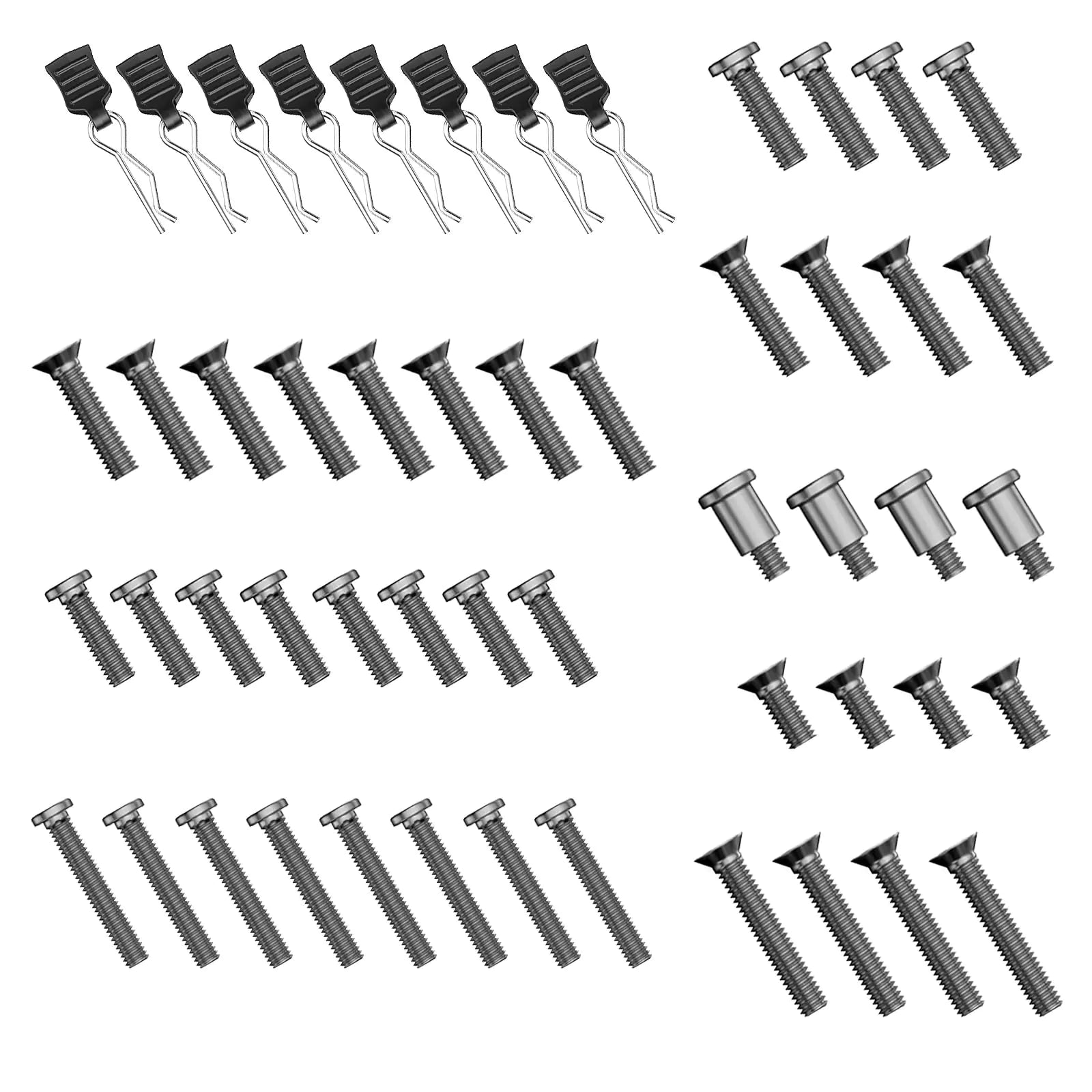 HYPER GO KS001 Accesorios para coche RC Tornillos y clips Piezas de repuesto Tornillos para vehículos RC para todos los modelos a escala 1/14 1/16
