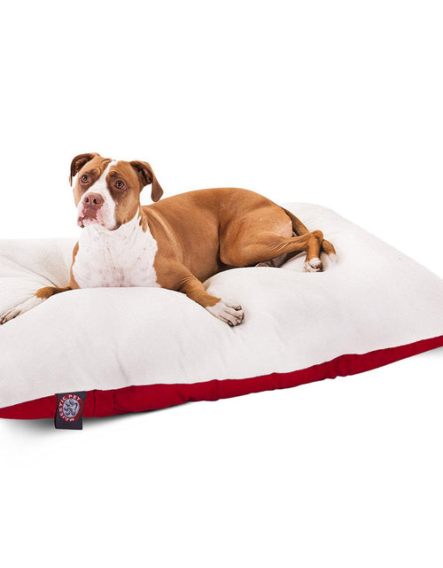 Load image into Gallery viewer, 36x48 Red Rectangle Pet Dog Bed By Majestic Pet Products Large
