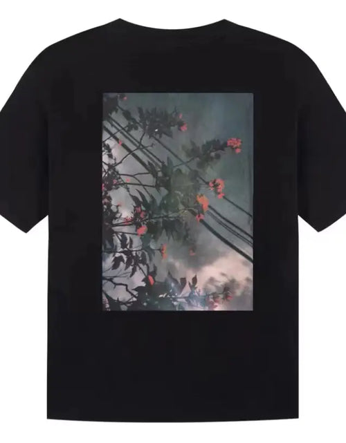 Load image into Gallery viewer, Double Line Floral Print Couple Graphic T-Shirts
