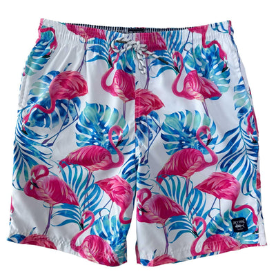 Spicy Tuna Mens Shorts White Flamingo 19 Outseam Size Large