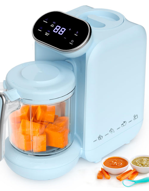Cargar imagen en el visor de la galería, Awesmom Robot de Cocina para Bebés 5 en 1 Procesador de alimentos multifuncional para bebés Vaporizador y triturador para purés de bebé con bolsas de comida Batidora para bebés L
