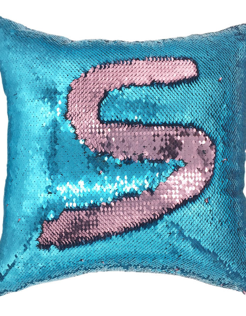 Load image into Gallery viewer, YOUR SMILE Mermaid Throw Pillow Case Magic Reversible Sequins Decorative Cushion Cover Pillowcase for Couch Sofa Bed16 X 16 Inches (Pink/Blue)
