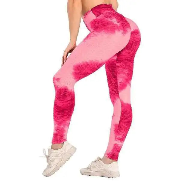 High Waist Tie-Dye Track Pants