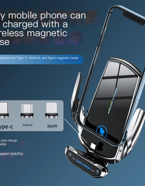 Load image into Gallery viewer, A18 Car Mount Wireless Charger with Auto-Sensing Design
