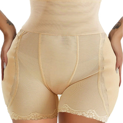Faja moldeadora con relleno de cadera para mujer, almohadillas para caderas, levantador de glúteos, ropa interior acolchada, relleno de caderas falsas, realzador de glúteos, control de abdomen (Beige Grande)