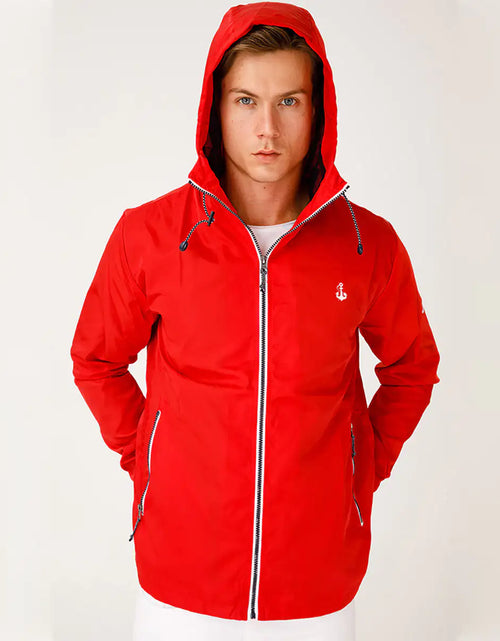 Load image into Gallery viewer, Anemoss Red Mens Rain Jacket
