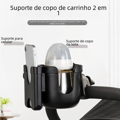 Portavasos y Soporte para Teléfono de Cochecito
