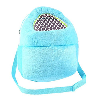Tbest Hedgehog Pet Carrier Bag Hedgehog Hamster Rat Pet Sling Carrier Backpack Hedgehog Chinchilla Ferret Slee Outdoor Traveling Bag Handbags Backpack (Blue) Guinea Pig Clothes Ferret Accessories fe