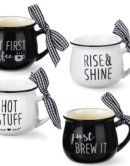 Load image into Gallery viewer, Patelai 4 Pcs Christmas Coffee Mug Mini Espresso Cups 5 oz Christmas Winter Mugs Set with Handle for Coffee Bar Tiered Tray Decoration Holiday Party Gift
