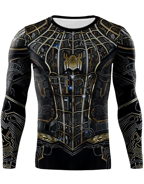 Load image into Gallery viewer, jiazery QZ Mens Super Hero Base Layer Underwear Cool Dry Long Sleeve Compression Shirt Sports T-Shirt (012 XXL)
