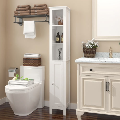 Load image into Gallery viewer, 66.92 Inch Tall Bathroom Storage Cabinet

