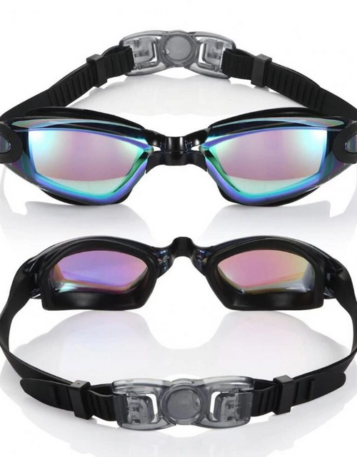 Load image into Gallery viewer, Clear Comfortable Swimming Goggles UV- Anti-Fog Swim Glasses Mirror Adult &amp; Kids
