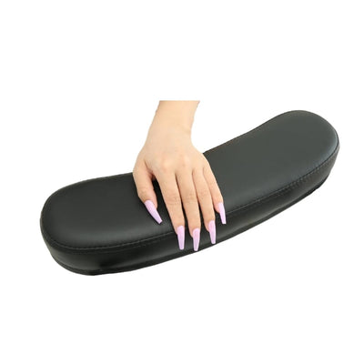 Cojín de mano para manicura, almohadilla, esmalte de uñas, cojín de mano, mesa de manicura portátil, almohada de mano, herramientas de decoración de uñas, cojín de mano, SPA de uñas, salón de uñas, técnico de uñas en casa (negro)