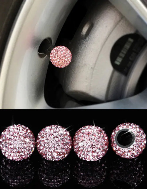 Load image into Gallery viewer, Diamond Crystal Tire Valve Caps - Car Accessories
