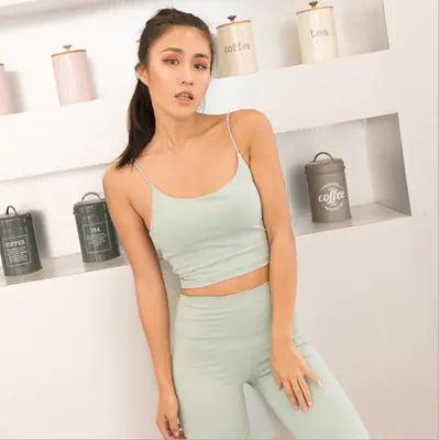 Load image into Gallery viewer, Backless Gym Tank Top with Straps
