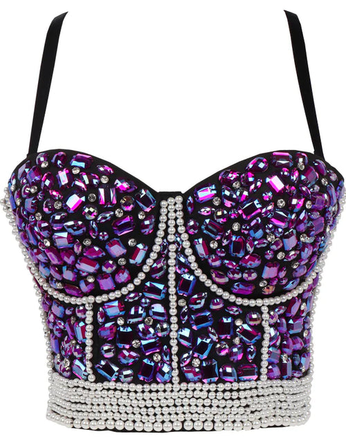Load image into Gallery viewer, Handmade Diamond Bras and Corset Lingerie for Women
