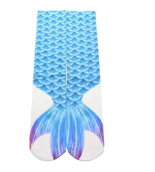 Charger l'image dans la visionneuse de galerie, Chaussettes mi-mollet – motif Sirène
