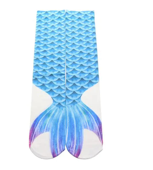 Chaussettes mi-mollet – motif Sirène