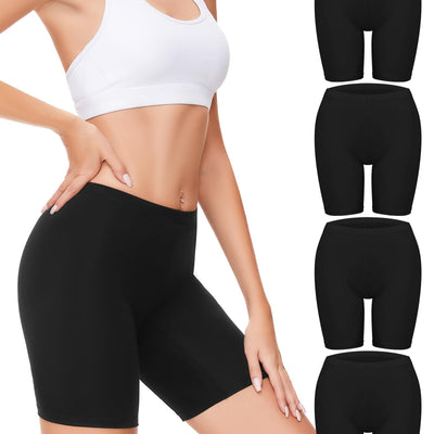 Sunm Boutique Womens Cotton Boy Shorts Underwear Anti Chafing Shorts Women Cotton Biker Shorts Women 4 Pack