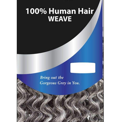 Foxy Silver (Tissage - Salon Jerry Curl) 12 pouces - Tissage mélange de cheveux humains en 44