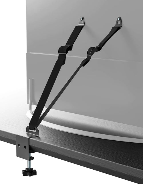 Charger l'image dans la visionneuse de galerie, Sangles de sécurité TV PUTOROGA Sangles TV sans perçage Sécurité pour écran plat Ancrages de meubles anti-basculement pour la sécurité des bébés Sangles antisismiques avec pince en C métallique Vis en acier inoxydable 304 pour montage VESA Noir
