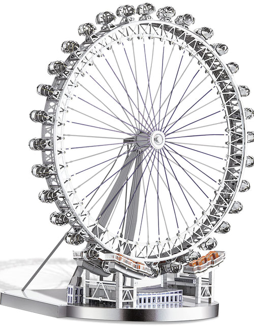 Load image into Gallery viewer, Piececool 3D Metal Model Puzzles for Adults Upgraded Large London Eye Architecture 3D Metal Models Building Kits Best Birthday Gifts 141 Pcs
