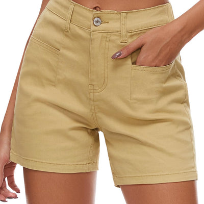 Rasutina Women Jean Shorts High Waisted Denim Shorts for Women Chino Cargo Shorts Womens Summer Jorts