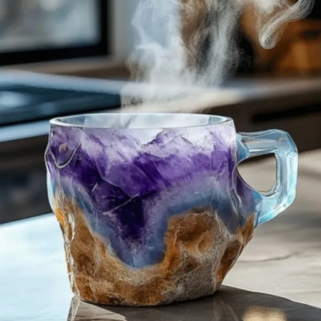 400ml Resin Mineral Crystal Coffee Mugs
