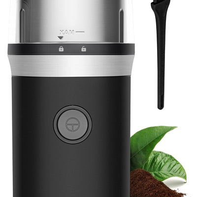 Molinillo de café y espresso COSORI, cuchillas eléctricas de acero inoxidable de calidad alimentaria, 12 tazas, negro