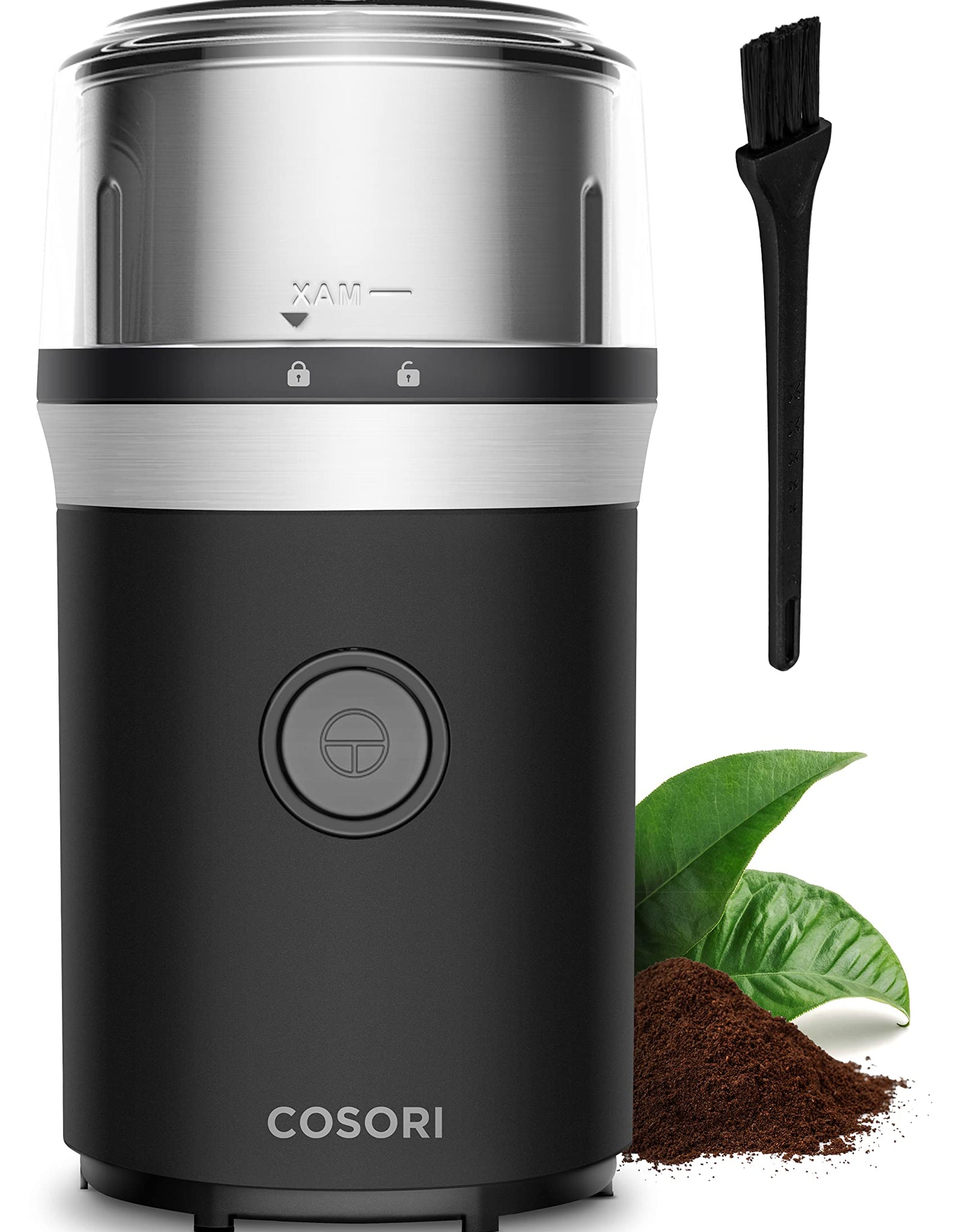 COSORI Coffee Espresso Grinder Electric Food Grade Stainless Steel Blades 12 Cups Black