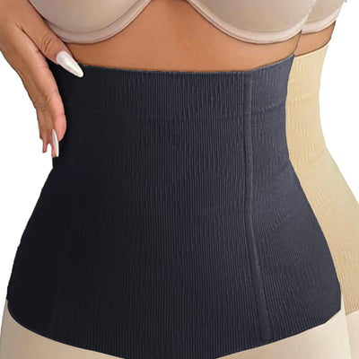 VENDAU Girdle for Women Tummy Control Waist Cincher Shapewear Waist Shaper for Women Belly Fat Stomach Compression for Women (Black and Beige Medium-Large)