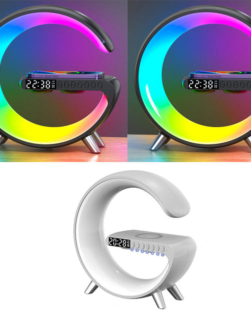 Charger l'image dans la visionneuse de galerie, New Intelligent G Shaped LED Lamp Bluetooth Speake Wireless Charger Atmosphere Lamp App Control For Bedroom Home Decor
