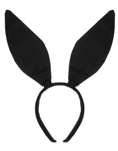 Cargar imagen en el visor de la galería, LKQBBSZ Orejas de conejo negro para cosplay de Pascua, bonitas orejas de conejo de Pascua, disfraz de Halloween, accesorios para fiestas de Halloween para adultos
