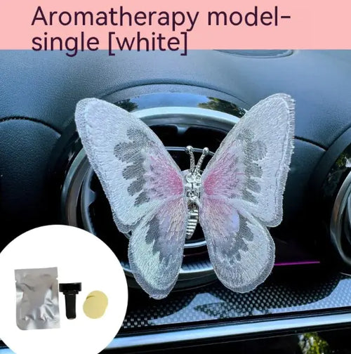 Load image into Gallery viewer, Moving Embroidery Butterfly Car Accessories
