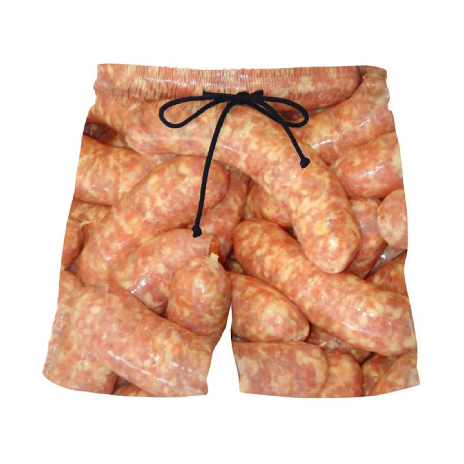 QIGUANDZ Mens Beach Shorts Funny cheese snack Print Board Shorts Hawaiian Casual Quick Dry Swim Trunks Novelty Shorts with Pockets