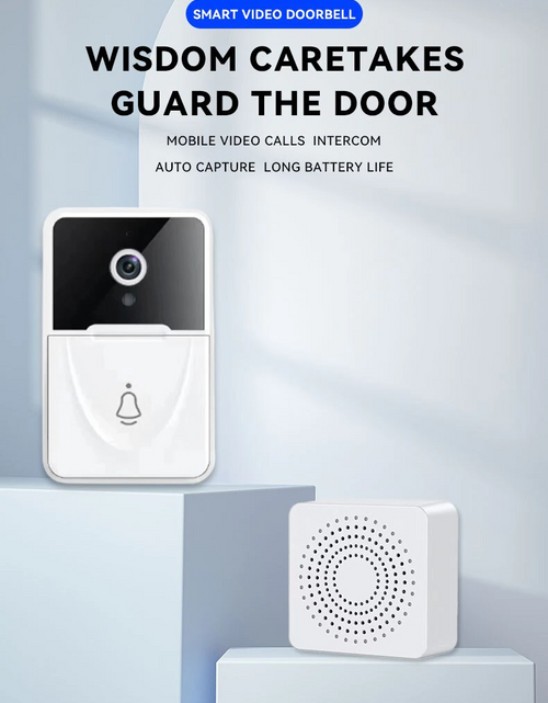 Load image into Gallery viewer, Wireless Security WiFi Smart Doorbell Intercom Video Camera Bell Chime Door Ring
