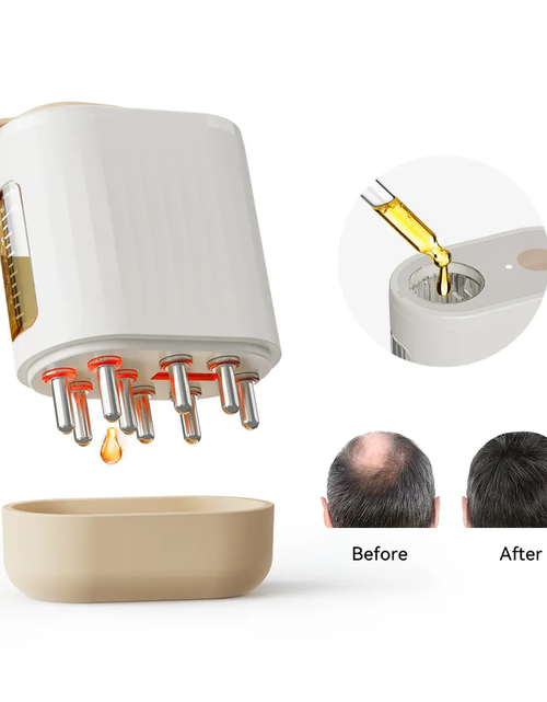 Cargar imagen en el visor de la galería, Electric Oil Applicator and Vibration Scalp Massager 2 in 1.
