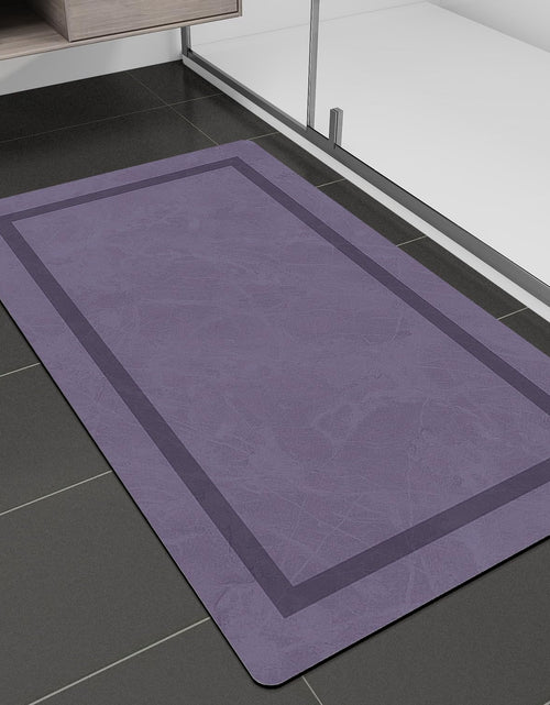 Charger l'image dans la visionneuse de galerie, chakme Bathroom Mat Rugs 30x17 Ultra Thin Magic Mat Bathroom Rug Non Slip Bath Rugs Quick Dry Absorbent Bath Mats for Bathroom Floor (Purple 30"x17")
