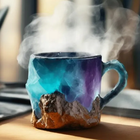 400ml Resin Mineral Crystal Coffee Mugs