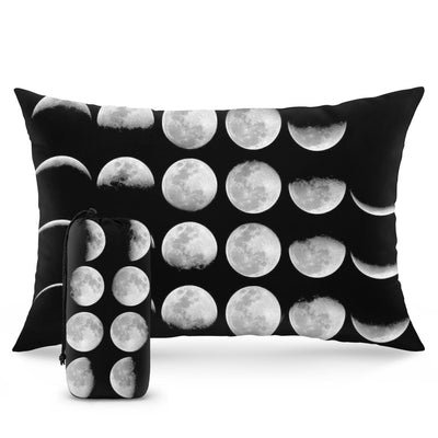 Xmzsdz Camping Pillow Shredded Memory Foam Travel Pillows for Sleeping Compressible Lightweight Camp Pillow Washable Backpacking Pillow for Camping & Hiking Firm Supportive Small Pillow for Travel