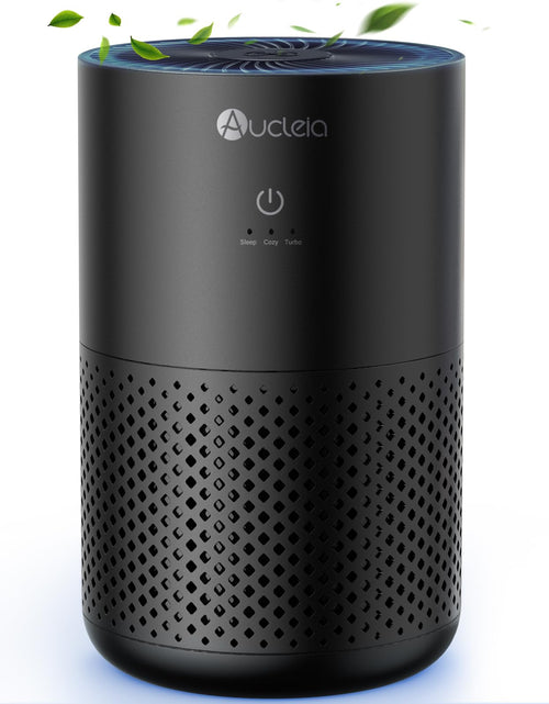 Load image into Gallery viewer, Air Purifiers for Bedroom up to 588 Ft² 20dB Bedroom Air Purifier for Small Room Removes Dust Pets Hair Smoke Odor with Aromatherapy Function(Black)
