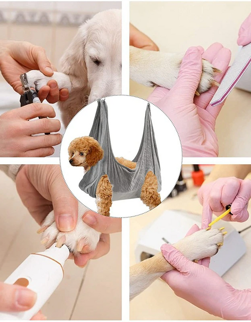 Load image into Gallery viewer, Portable Pet Dog Cat Grooming Hanging Hammock Harness Breathable Groom Helper US
