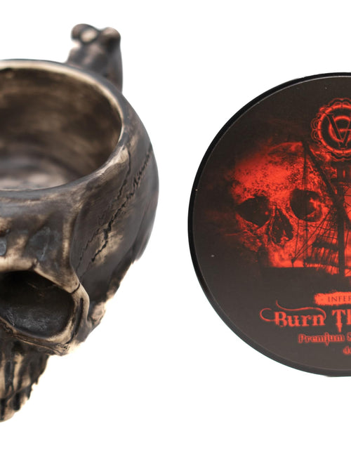 Load image into Gallery viewer, Burn The Ships Shave Bowl &amp; Shave Cream | Lather Bowl | Scuttle Bowl| Shave Mug &amp; Shaving Cream To Lather Your Wet Razor Shave Set | Skull Bowl | Skull Mug Ceramic Shave Bowl &amp; Cream Kit
