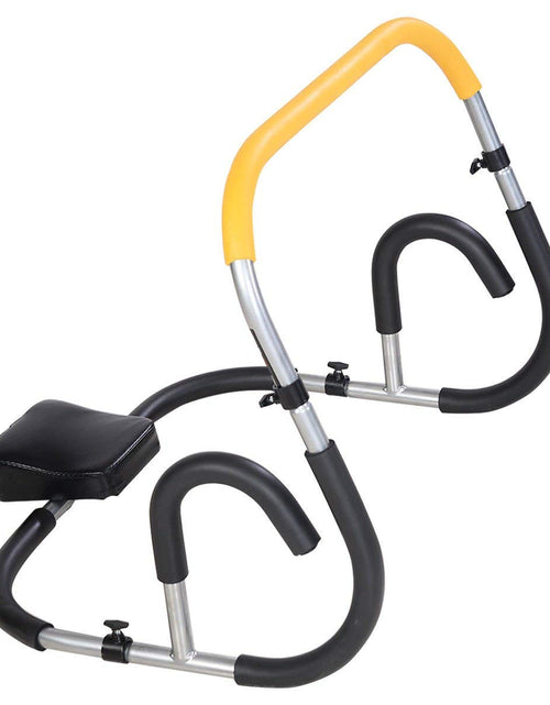 Cargar imagen en el visor de la galería, RIVALLYCOOL Fitness Crunch Entrenador portátil de abdominales y de entrenamiento de asistente, máquina de abdominales de ejercicio para gimnasio en casa (amarillo)
