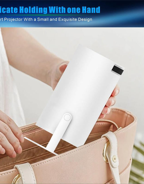 Charger l'image dans la visionneuse de galerie, Portable Projector, Projector with Remote Control, Android Wifi Bluetooth-Compatible Projector, Home Theater Projector for Outdoor, Office, Bedroom
