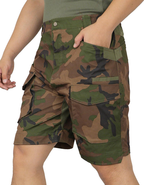 Load image into Gallery viewer, LOOGU Mens Camo Cargo Shorts Quick-Dry Water Resistant Sun Protection Hiking Shorts Men with Multi-Pocket(US4WD 2XL)
