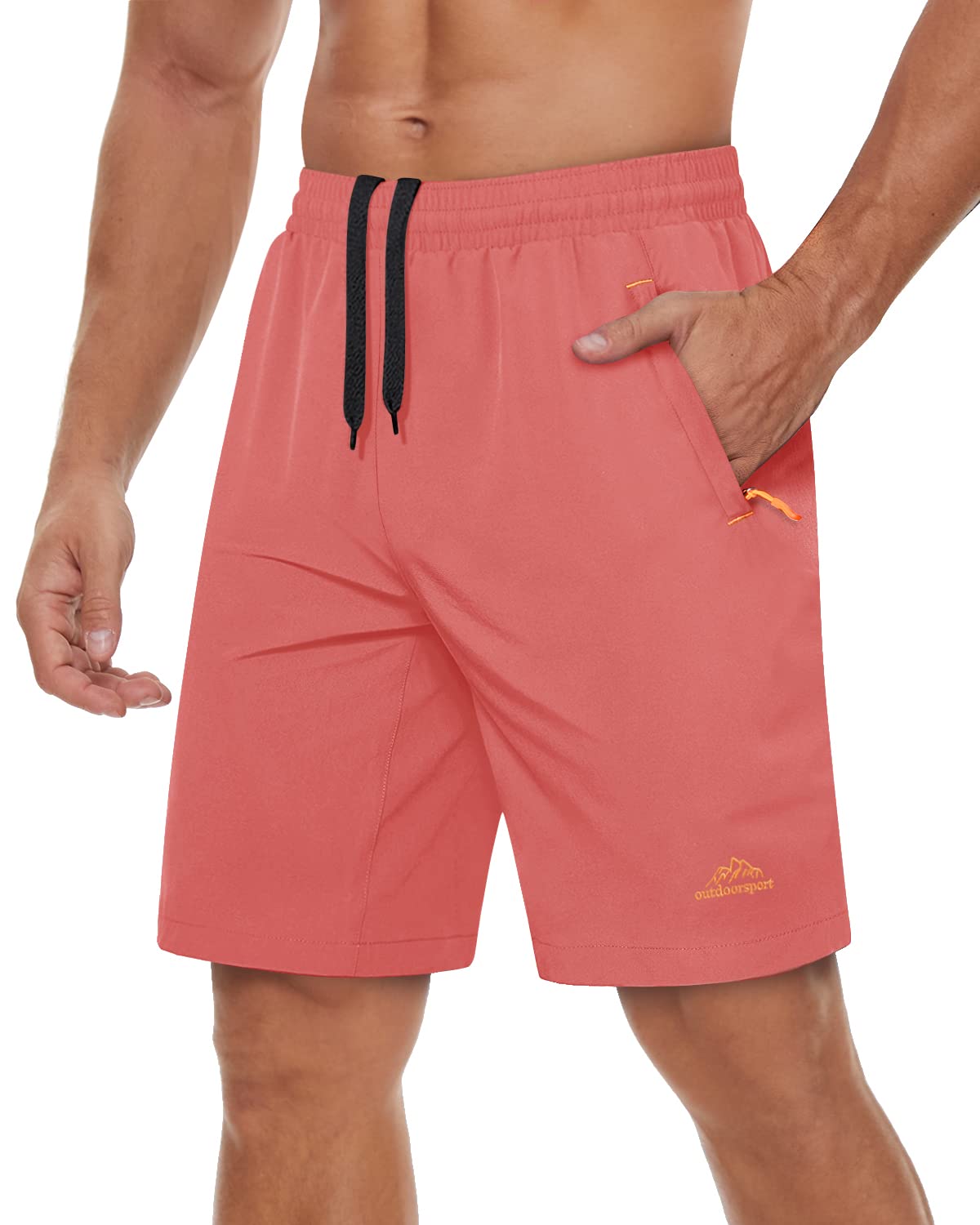 TACVASEN 9 Inch Inseam Shorts Men Running Shorts Lightweight Quick Dry Athletic Gym Workout Shorts Fitness Basketball